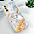 Silicone Candy Rubber Gel Fashionable Pattern Soft Case Cover S02 for Samsung Galaxy S21 FE 5G Gray