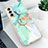 Silicone Candy Rubber Gel Fashionable Pattern Soft Case Cover S02 for Samsung Galaxy S21 FE 5G Green