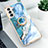 Silicone Candy Rubber Gel Fashionable Pattern Soft Case Cover S02 for Samsung Galaxy S21 Plus 5G Blue