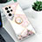 Silicone Candy Rubber Gel Fashionable Pattern Soft Case Cover S02 for Samsung Galaxy S21 Ultra 5G Pink