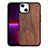 Silicone Candy Rubber Gel Fashionable Pattern Soft Case Cover S03 for Apple iPhone 13 Brown