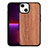 Silicone Candy Rubber Gel Fashionable Pattern Soft Case Cover S03 for Apple iPhone 13 Light Brown