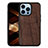 Silicone Candy Rubber Gel Fashionable Pattern Soft Case Cover S03 for Apple iPhone 14 Pro Brown