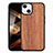 Silicone Candy Rubber Gel Fashionable Pattern Soft Case Cover S03 for Apple iPhone 15 Light Brown