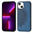 Silicone Candy Rubber Gel Fashionable Pattern Soft Case Cover S04 for Apple iPhone 13 Blue