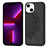 Silicone Candy Rubber Gel Fashionable Pattern Soft Case Cover S04 for Apple iPhone 13 Mini Black