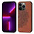 Silicone Candy Rubber Gel Fashionable Pattern Soft Case Cover S04 for Apple iPhone 13 Pro Brown