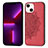 Silicone Candy Rubber Gel Fashionable Pattern Soft Case Cover S04 for Apple iPhone 14 Plus Red