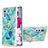 Silicone Candy Rubber Gel Fashionable Pattern Soft Case Cover with Finger Ring Stand Y01B for LG Velvet 5G