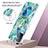 Silicone Candy Rubber Gel Fashionable Pattern Soft Case Cover with Finger Ring Stand Y01B for OnePlus Nord N200 5G