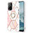 Silicone Candy Rubber Gel Fashionable Pattern Soft Case Cover with Finger Ring Stand Y01B for Oppo F19 Pro+ Plus 5G