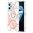 Silicone Candy Rubber Gel Fashionable Pattern Soft Case Cover with Finger Ring Stand Y01B for Realme 9i 4G