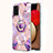 Silicone Candy Rubber Gel Fashionable Pattern Soft Case Cover with Finger Ring Stand Y01B for Samsung Galaxy A02s