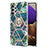 Silicone Candy Rubber Gel Fashionable Pattern Soft Case Cover with Finger Ring Stand Y01B for Samsung Galaxy A32 4G