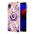 Silicone Candy Rubber Gel Fashionable Pattern Soft Case Cover with Finger Ring Stand Y01B for Samsung Galaxy M01 Core