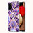 Silicone Candy Rubber Gel Fashionable Pattern Soft Case Cover with Finger Ring Stand Y01B for Samsung Galaxy M02s