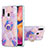 Silicone Candy Rubber Gel Fashionable Pattern Soft Case Cover with Finger Ring Stand Y01B for Samsung Galaxy M10S