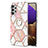 Silicone Candy Rubber Gel Fashionable Pattern Soft Case Cover with Finger Ring Stand Y01B for Samsung Galaxy M32 5G