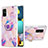 Silicone Candy Rubber Gel Fashionable Pattern Soft Case Cover with Finger Ring Stand Y01B for Samsung Galaxy M40S