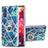 Silicone Candy Rubber Gel Fashionable Pattern Soft Case Cover with Finger Ring Stand Y01B for Samsung Galaxy S20 FE 4G