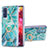 Silicone Candy Rubber Gel Fashionable Pattern Soft Case Cover with Finger Ring Stand Y01B for Samsung Galaxy S20 FE 4G