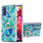 Silicone Candy Rubber Gel Fashionable Pattern Soft Case Cover with Finger Ring Stand Y01B for Samsung Galaxy S20 FE 5G