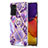 Silicone Candy Rubber Gel Fashionable Pattern Soft Case Cover with Finger Ring Stand Y01B for Samsung Galaxy S23 FE 5G