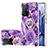 Silicone Candy Rubber Gel Fashionable Pattern Soft Case Cover with Finger Ring Stand Y01B for Xiaomi Mi 11T 5G Purple