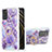 Silicone Candy Rubber Gel Fashionable Pattern Soft Case Cover with Finger Ring Stand Y01B for Xiaomi Poco M3 Purple