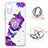 Silicone Candy Rubber Gel Fashionable Pattern Soft Case Cover with Finger Ring Stand Y01X for Samsung Galaxy A03 Core