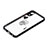 Silicone Candy Rubber Gel Fashionable Pattern Soft Case Cover with Finger Ring Stand Y01X for Samsung Galaxy A03 Core Black