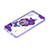Silicone Candy Rubber Gel Fashionable Pattern Soft Case Cover with Finger Ring Stand Y01X for Samsung Galaxy A03 Core Purple