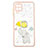 Silicone Candy Rubber Gel Fashionable Pattern Soft Case Cover with Finger Ring Stand Y01X for Samsung Galaxy A12