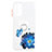 Silicone Candy Rubber Gel Fashionable Pattern Soft Case Cover with Finger Ring Stand Y01X for Samsung Galaxy A13 5G Blue