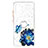 Silicone Candy Rubber Gel Fashionable Pattern Soft Case Cover with Finger Ring Stand Y01X for Samsung Galaxy A32 4G Blue