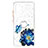 Silicone Candy Rubber Gel Fashionable Pattern Soft Case Cover with Finger Ring Stand Y01X for Samsung Galaxy A32 5G Blue