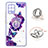 Silicone Candy Rubber Gel Fashionable Pattern Soft Case Cover with Finger Ring Stand Y01X for Samsung Galaxy A42 5G