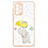 Silicone Candy Rubber Gel Fashionable Pattern Soft Case Cover with Finger Ring Stand Y01X for Samsung Galaxy A52 4G Yellow