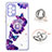 Silicone Candy Rubber Gel Fashionable Pattern Soft Case Cover with Finger Ring Stand Y01X for Samsung Galaxy A72 5G