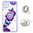 Silicone Candy Rubber Gel Fashionable Pattern Soft Case Cover with Finger Ring Stand Y01X for Samsung Galaxy F12