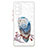 Silicone Candy Rubber Gel Fashionable Pattern Soft Case Cover with Finger Ring Stand Y01X for Samsung Galaxy S20 FE (2022) 5G