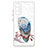 Silicone Candy Rubber Gel Fashionable Pattern Soft Case Cover with Finger Ring Stand Y01X for Samsung Galaxy S20 FE 4G