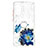 Silicone Candy Rubber Gel Fashionable Pattern Soft Case Cover with Finger Ring Stand Y01X for Samsung Galaxy S20 FE 4G Blue