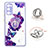 Silicone Candy Rubber Gel Fashionable Pattern Soft Case Cover with Finger Ring Stand Y01X for Samsung Galaxy S20 FE 5G