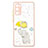 Silicone Candy Rubber Gel Fashionable Pattern Soft Case Cover with Finger Ring Stand Y01X for Samsung Galaxy S20 Lite 5G Yellow