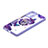 Silicone Candy Rubber Gel Fashionable Pattern Soft Case Cover with Finger Ring Stand Y01X for Xiaomi Mi 11i 5G Purple
