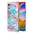 Silicone Candy Rubber Gel Fashionable Pattern Soft Case Cover with Finger Ring Stand Y02B for LG Velvet 5G