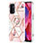 Silicone Candy Rubber Gel Fashionable Pattern Soft Case Cover with Finger Ring Stand Y02B for OnePlus Nord N200 5G Pink