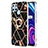 Silicone Candy Rubber Gel Fashionable Pattern Soft Case Cover with Finger Ring Stand Y02B for Realme C21Y