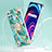 Silicone Candy Rubber Gel Fashionable Pattern Soft Case Cover with Finger Ring Stand Y02B for Realme C21Y